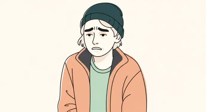 persona con aspecto deprimido