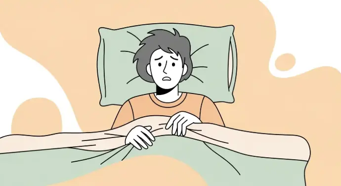 persona con problemas de insomnio